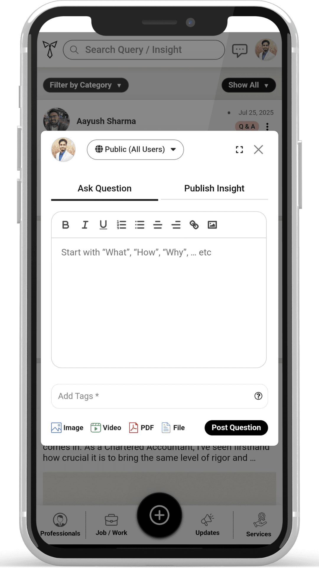White Collar Professional mobile app preview 2 of 7