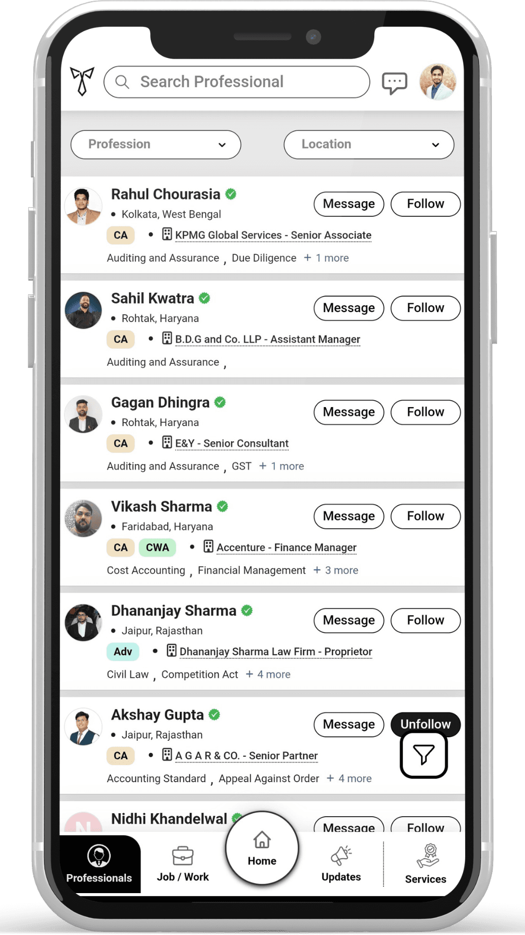 White Collar Professional mobile app preview 3 of 7
