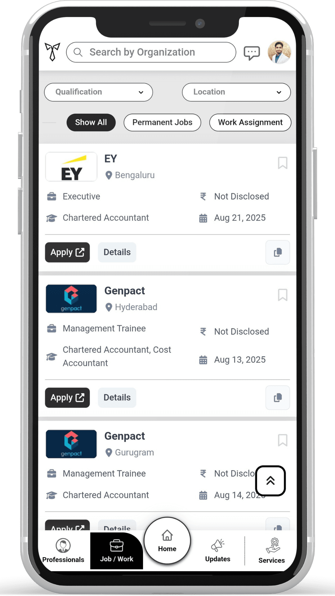 White Collar Professional mobile app preview 4 of 7