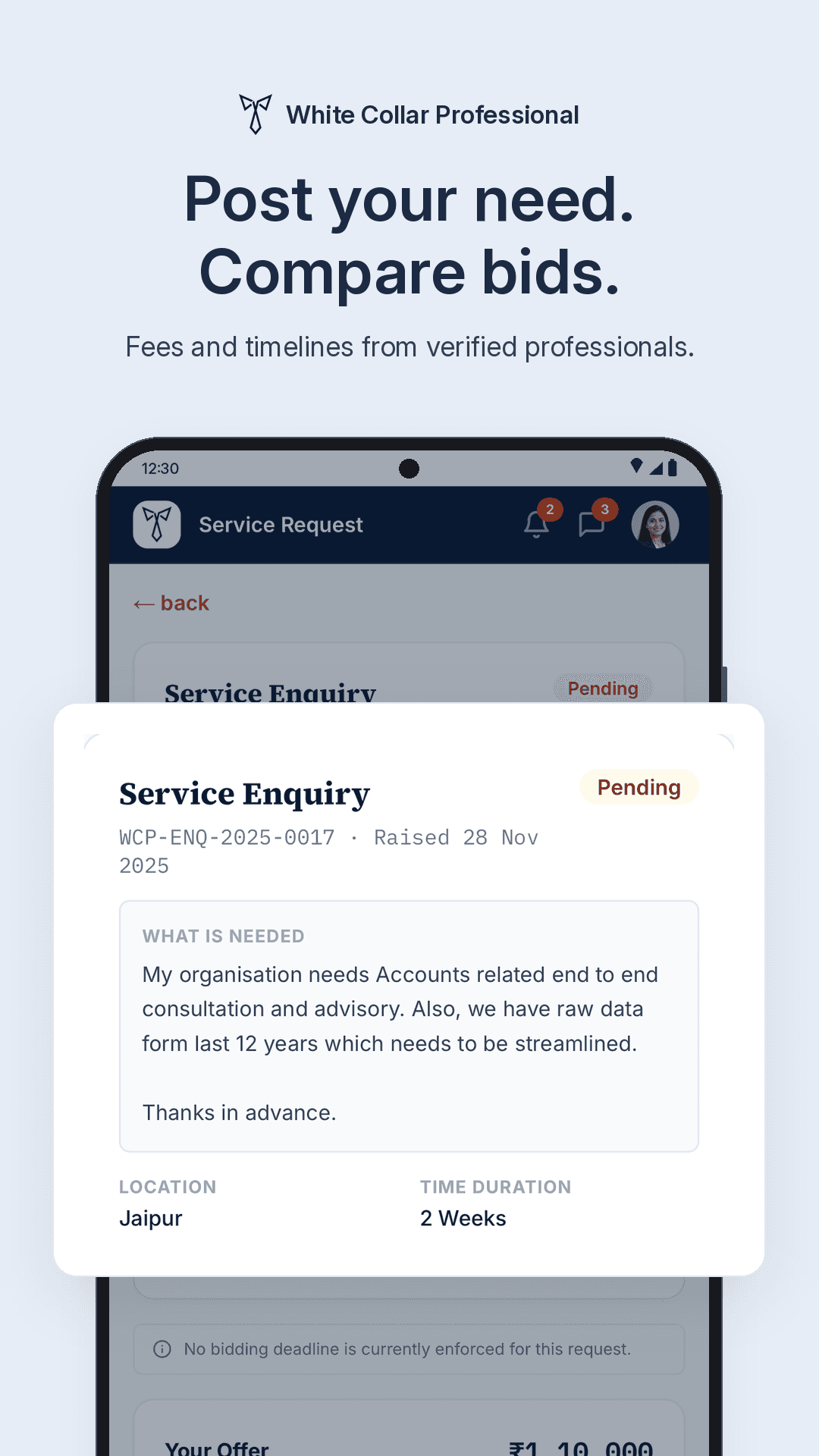 White Collar Professional mobile app preview 2 of 7