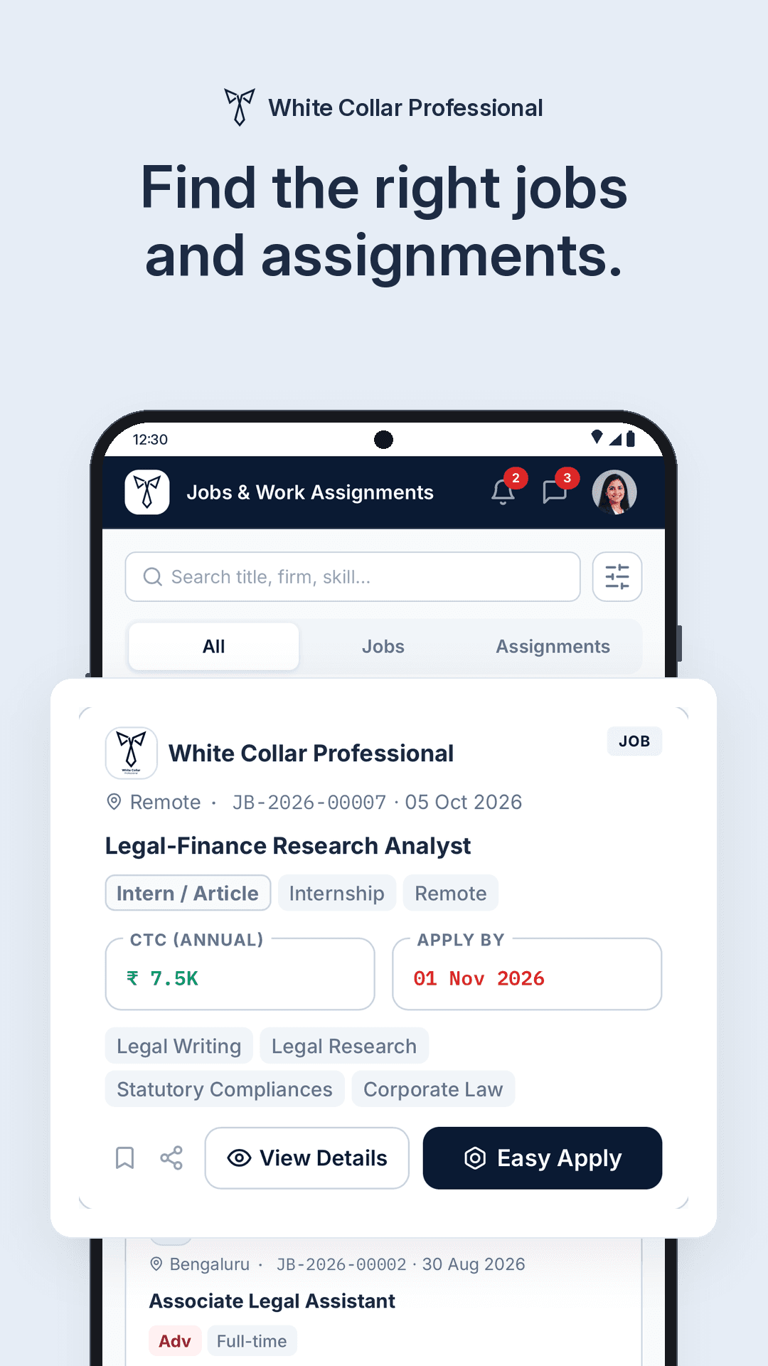 White Collar Professional mobile app preview 5 of 7